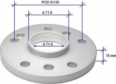 SP15POR 15mm 5x130 d71.6 Анодир