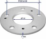 SP7POR 7mm 5x130 d71.6 Анодир