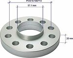 SP90 20mm 5x100/5x112 d57.1 Анодир
