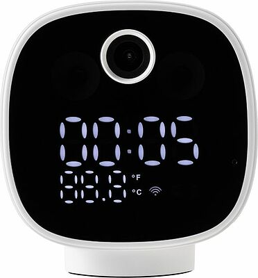 HALSA HSL-S-102W Умная Wi-Fi камера 5в1 с часами, термометром и ночником HALSA