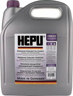 HEPU P999-G13-005_антифриз! фиолетовый 5L концентрат 1:1 -40°Cсоответствует категории VAG TL 774J(G13) (P999G13005)