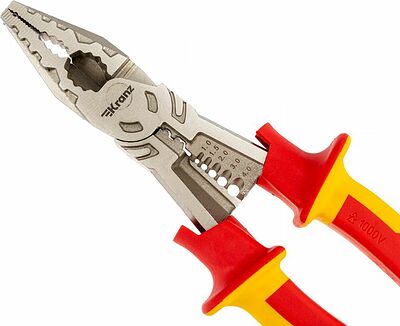 Kranz KR-12-4651-3 Плоскогубцы многофункциональные диэлектрические 230мм KRANZ