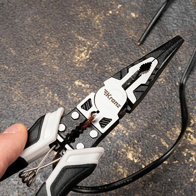 Kranz KR-12-4653-5 Тонкогубцы многофункциональные универсальные 200мм KRANZ