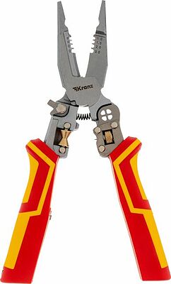 Kranz KR-12-4656-3 Плоскогубцы многофункциональные диэлектрические с тестером PRO 210мм KRANZ
