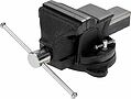 Kranz KR-12-5101 Тиски слесарные 100мм, поворотные, с наковальней KRANZ