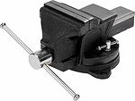 Kranz KR-12-5101 Тиски слесарные 100мм, поворотные, с наковальней KRANZ