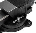 Kranz KR-12-5101 Тиски слесарные 100мм, поворотные, с наковальней KRANZ