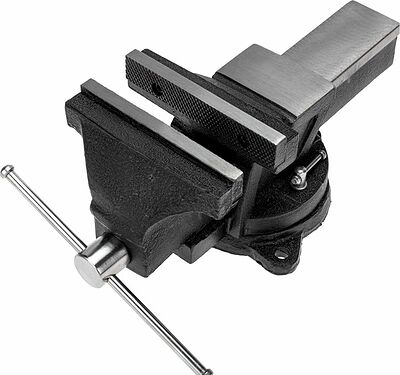 Kranz KR-12-5102 Тиски слесарные 150мм, поворотные, с наковальней KRANZ
