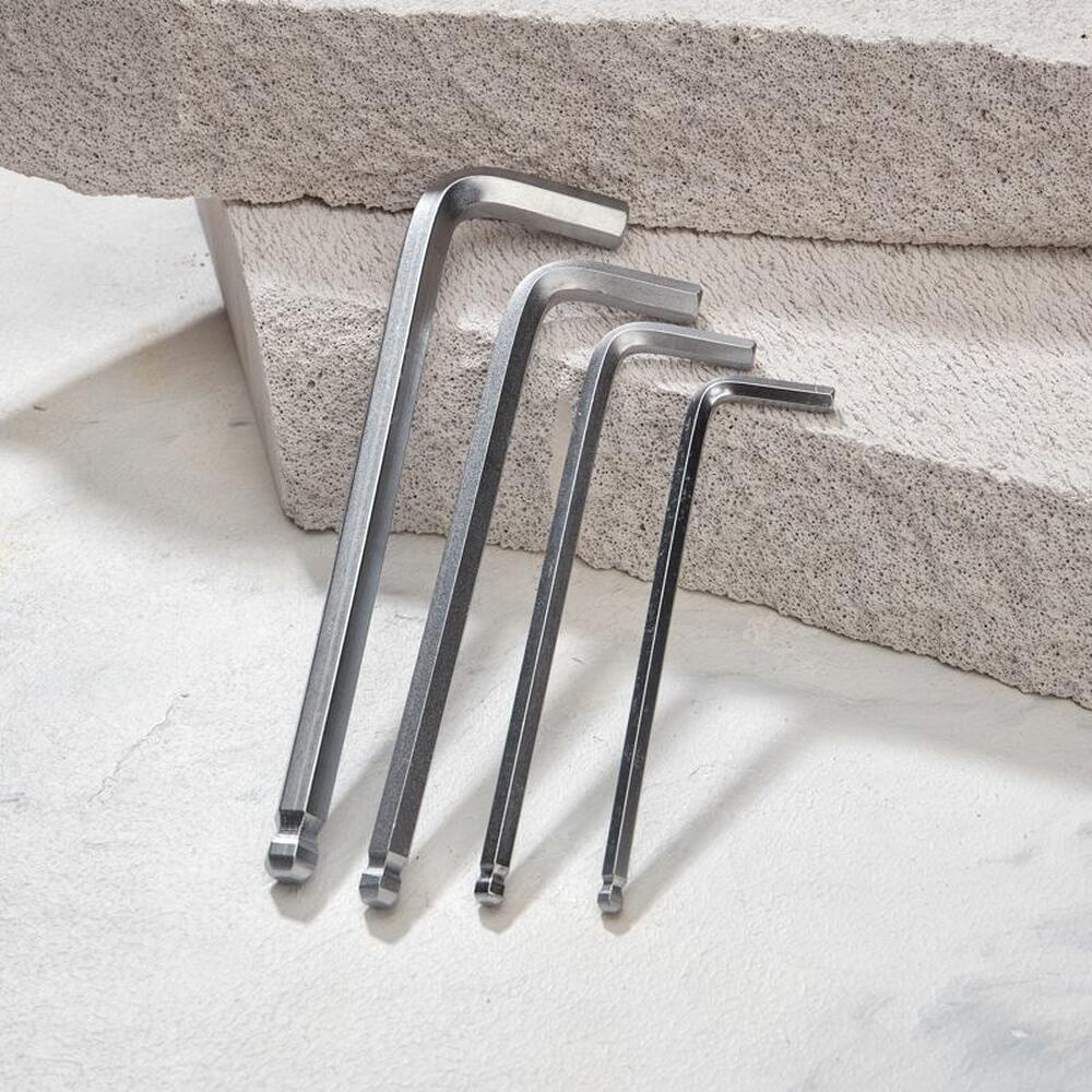 Kranz KR-12-5211 Набор ключей имбусовых HEX KRANZ 1,5-10 мм, CrV, 9 шт., удлиненные, с шаром