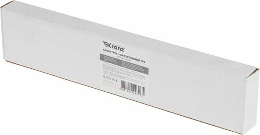 Kranz KR-12-5901 Ключ трубный рычажный KRANZ № 0, 250 мм, литой