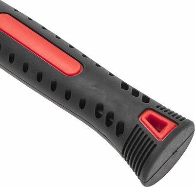 Kranz KR-12-8152 Киянка резиновая 225 г, черно-белая резина, фибергласовая рукоятка KRANZ