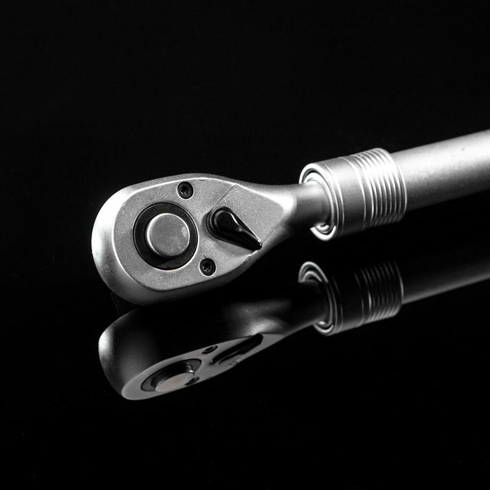 Kranz KR-12-8411 Ключ телескопический трещоточный 1/2, 307-434мм, CrV, двухкомпонентная рукоятка KRANZ