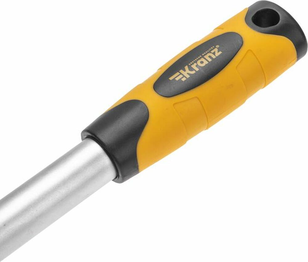 Kranz KR-12-8411 Ключ телескопический трещоточный 1/2, 307-434мм, CrV, двухкомпонентная рукоятка KRANZ