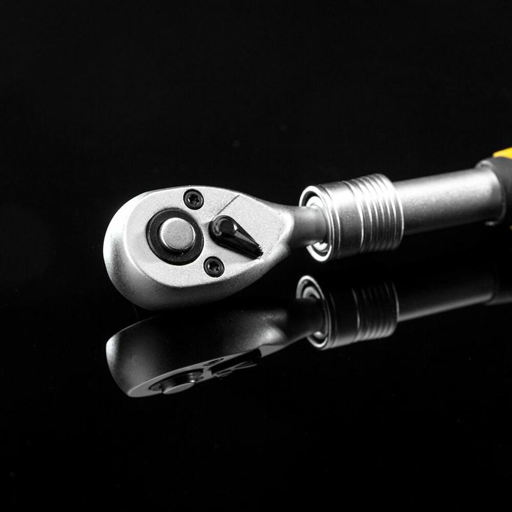 Kranz KR-12-8413 Ключ телескопический трещоточный 1/4, 162-210мм, CrV, двухкомпонентная рукоятка KRANZ