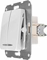 Kranz KR-78-0203 DEA Выключатель 2кл (инд) с/у 10А мех. Бел KRANZ Kranz KR-78-0203 DEA Выключатель 2кл (инд) с/у 10А мех. Бел KRANZ