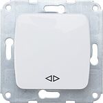 Kranz KR-78-0208 DEA Выключатель (переключатель) 1кл перекрест. с/у 10А мех. белый KRANZ