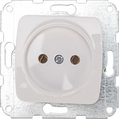 Kranz KR-78-0210 DEA Розетка 1-ая б/з с/у 10А мех. Бел KRANZ