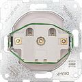 Kranz KR-78-0214 DEA Розетка 1-ая керамика б/з с/у 10А мех. Бел KRANZ