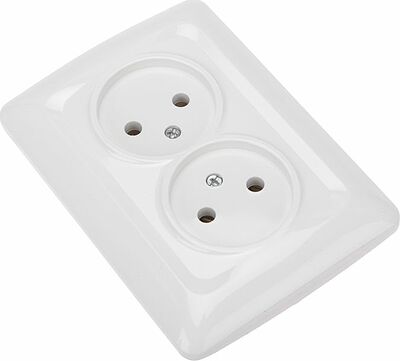 Kranz KR-78-0217 DEA Розетка 2-ая б/з с/у 10А Бел KRANZ