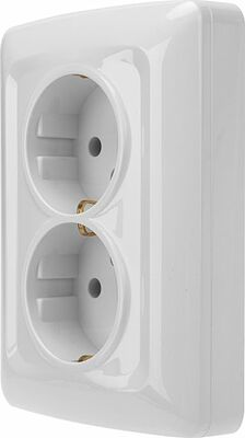 Kranz KR-78-0218 DEA Розетка 2-ая с/з с/у 16А Бел KRANZ