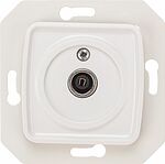 Kranz KR-78-0221 DEA Розетка TV Проходная с/у мех. Бел KRANZ