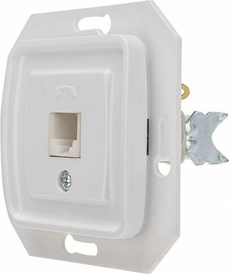 Kranz KR-78-0222 DEA Розетка Телефон RJ11 с/у мех. Бел KRANZ