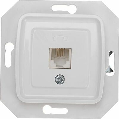 Kranz KR-78-0222 DEA Розетка Телефон RJ11 с/у мех. Бел KRANZ