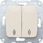Kranz KR-78-0237 DEA Выключатель (переключатель) 2кл прох. с/у 10А мех. бежевый KRANZ
