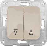 Kranz KR-78-0239 DEA Выключатель для жалюзи 2кл с/у 10А мех. Беж KRANZ