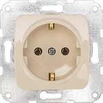 Kranz KR-78-0245 DEA Розетка 1-ая керамика с/з с/у 16А мех. Беж KRANZ