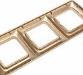 Kranz KR-78-0317 DEA Рамка 3-я горизонтальная Золотой Металлик KRANZ