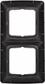 Kranz KR-78-0346 DEA Рамка 2-я горизонтальная Черный Металлик KRANZ