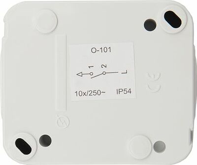 Kranz KR-78-0601 Выключатель одноклавишный Mini OG IP54 о/у, белый KRANZ