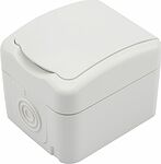 Kranz KR-78-0604 Розетка одноместная Mini OG IP54 с/з, о/у, белая KRANZ