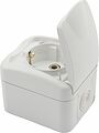 Kranz KR-78-0604 Розетка одноместная Mini OG IP54 с/з, о/у, белая KRANZ