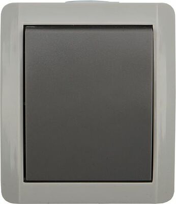 Kranz KR-78-0608 Выключатель одноклавишный INDUSTRIAL IP54 о/у, серый KRANZ
