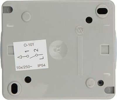 Kranz KR-78-0608 Выключатель одноклавишный INDUSTRIAL IP54 о/у, серый KRANZ