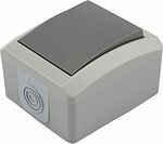 Kranz KR-78-0610 Переключатель проходной INDUSTRIAL IP54 о/у, серый KRANZ