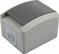 Kranz KR-78-0611 Розетка одноместная INDUSTRIAL IP54 с/з, о/у серая KRANZ