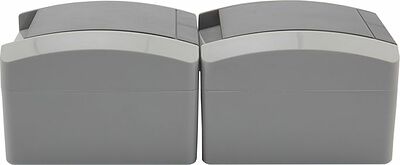 Kranz KR-78-0615 Блок вертикальный 2 розетки INDUSTRIAL IP54 с/з, о/у, серый KRANZ