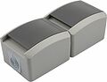 Kranz KR-78-0615 Блок вертикальный 2 розетки INDUSTRIAL IP54 с/з, о/у, серый KRANZ Kranz KR-78-0615 Блок вертикальный 2 розетки INDUSTRIAL IP54 с/з, о/у, серый KRANZ