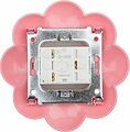 Kranz KR-78-0624 Выключатель двухклавишный HAPPY Цветок с/у, белый/розовый KRANZ Kranz KR-78-0624 Выключатель двухклавишный HAPPY Цветок с/у, белый/розовый KRANZ