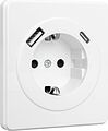 Kranz KR-78-0704-1 Розетка ROUND 1-ая с/з с/у з/ш 16А с USB A+C быстрой зарядки 5В/3А перламутр KRANZ Kranz KR-78-0704-1 Розетка ROUND 1-ая с/з с/у з/ш 16А с USB A+C быстрой зарядки 5В/3А перламутр KRANZ