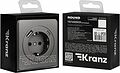 Kranz KR-78-0704-2 Розетка ROUND 1-ая с/з с/у з/ш 16А с USB A+C быстрой зарядки 5В/3А титан KRANZ Kranz KR-78-0704-2 Розетка ROUND 1-ая с/з с/у з/ш 16А с USB A+C быстрой зарядки 5В/3А титан KRANZ