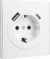 Kranz KR-78-0704-4 Розетка STRONG 1-ая с/з с/у з/ш 16А с USB A+C быстрой зарядки 5В/3А жемчуг KRANZ