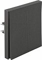 Kranz KR-78-0706-6 Выключатель STRONG 2 кл 10А с/у графит KRANZ