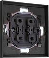 Kranz KR-78-0706-6 Выключатель STRONG 2 кл 10А с/у графит KRANZ