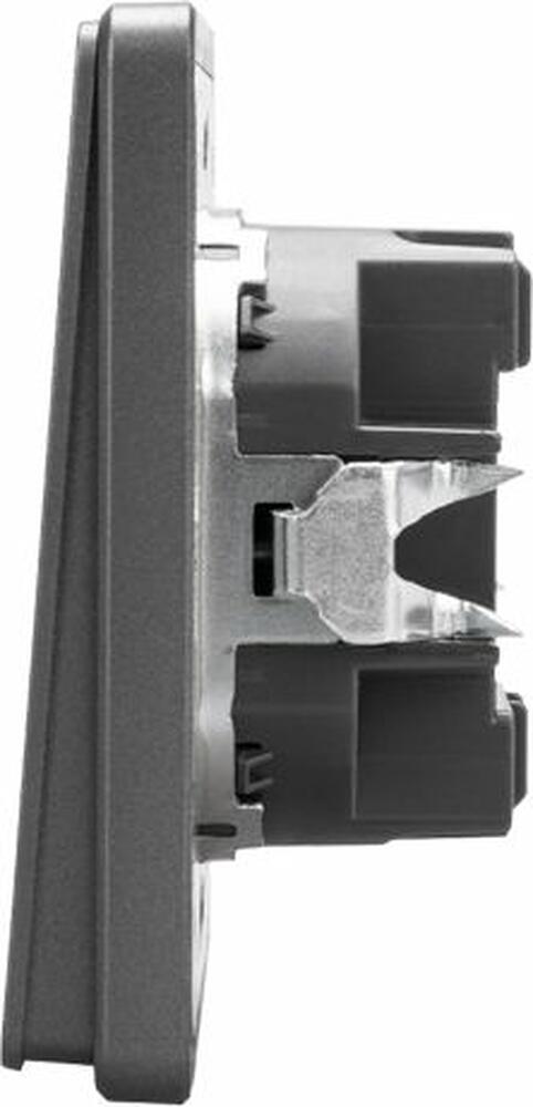 Kranz KR-78-0709-2 Выключатель ROUND 2 кл проходной (переключатель) 10А с/у титан KRANZ