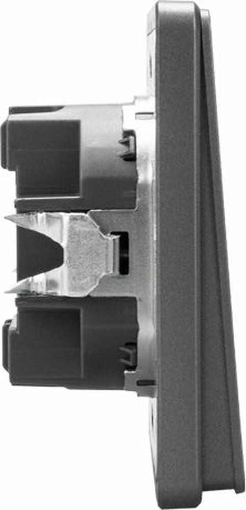 Kranz KR-78-0709-2 Выключатель ROUND 2 кл проходной (переключатель) 10А с/у титан KRANZ