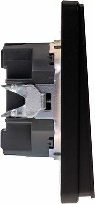 Kranz KR-78-0709-3 Выключатель ROUND 2 кл проходной (переключатель) 10А с/у оникс KRANZ